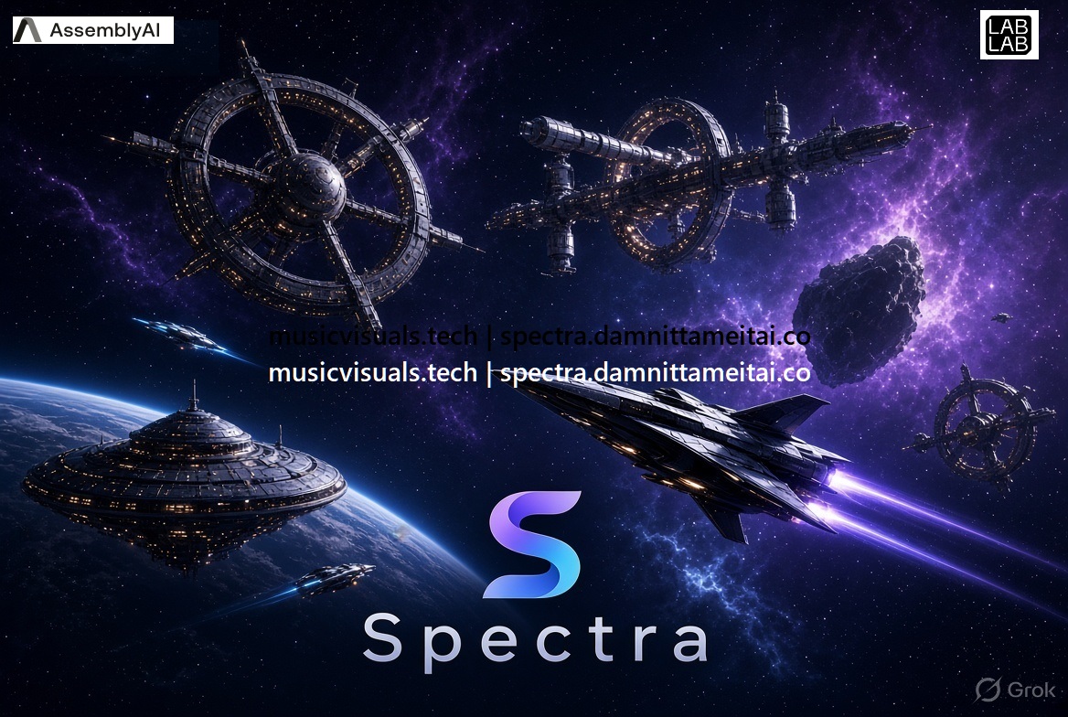 AssemblyAI and Spectra Music Visualizer Voice Agent Hackathon 2026